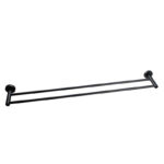 LUCID PIN - Black Cuttable Double Towel Rail