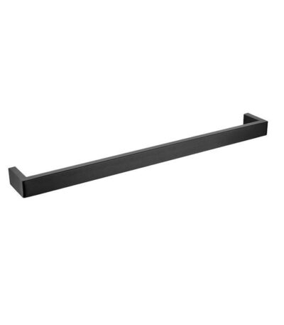 IVANO - 600mm Black Single Towel Rail