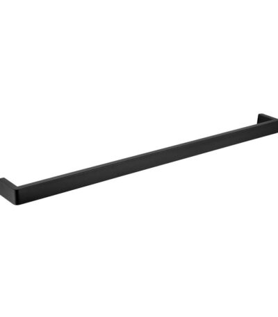 IVANO - 800mm Black Single Towel Rail