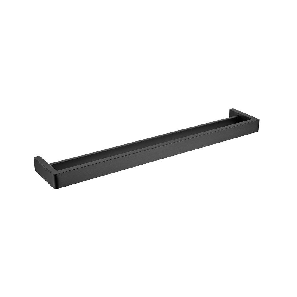 IVANO - 600mm Black Double Towel Rail 1 IVANO - 600mm Black Double Towel Rail