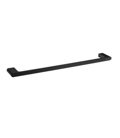VOG - 600mm Black Single Towel Rail