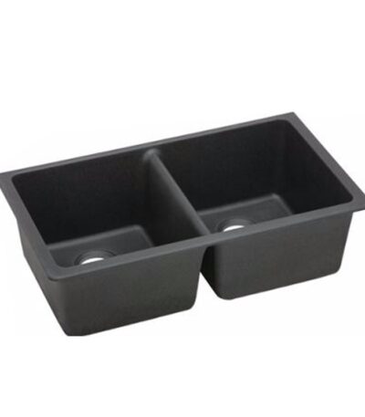 838x476x241mm Black Granite Double Bowl Undermount Kitchen Sink