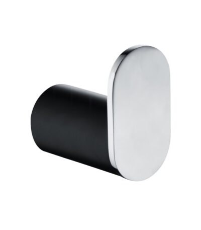 RUSHY - Black & Chrome Robe Hook