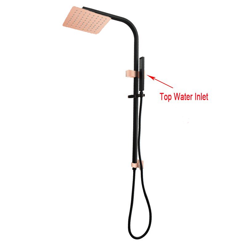 10" Black & Rose Gold Shower Station 1 10" Black & Rose Gold Shower Station
