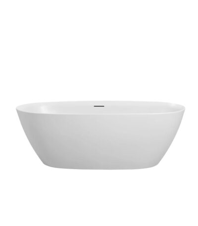 PILATO Series 1500*750*580mm Slim Edge Gloss White Freestanding Acrylic Bathtub