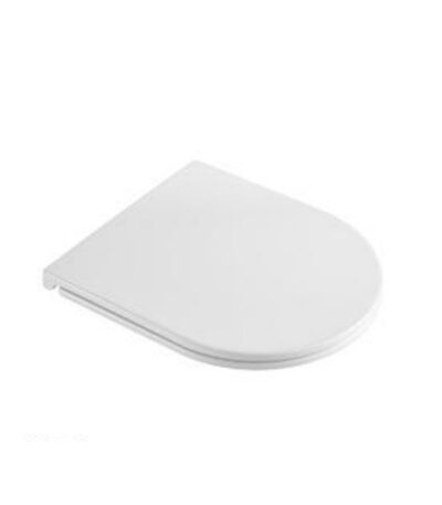 White Thermoset Heavy Duty Soft-close UF Material Flat Slim Seat (Suitable for London)