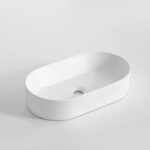 520x300x120mm Matte White Above Counter Basin