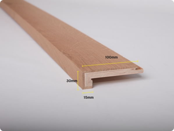 Prestige-Oak-14mm-Click.jpg Preference Floors Prestige Oak Click Stair Nosing - Image 1