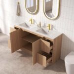 1480*450*830mm RITA Freestanding Elegant Oak Cabinet
