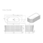 ROSE Series 1500*750*580mm Matte White Corner Acrylic Bathtub(Left Corner)