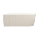 ROSE Series 1700*800*580mm Matte White Corner Acrylic Bathtub(Left Corner)