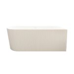 ROSE Series 1700*800*580mm Matte White Corner Acrylic Bathtub(Right Corner)