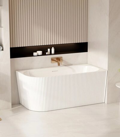 ROSE Series 1700*800*580mm Matte White Corner Acrylic Bathtub(Right Corner)