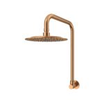 Amoza 200 mm Gooseneck Shower Head & Arm 2 pk