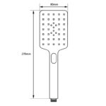 Chrome 3 Functions Handheld Shower
