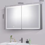 1200x720x139mm LED Shaving Cabinet