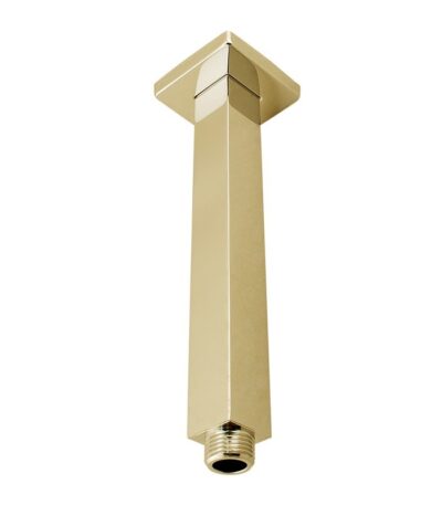Cavallo Brushed Yellow Gold Square Ceiling Shower Arm 200mm