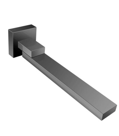 Cavallo Gun Metal Grey Square Bath Spout