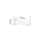 Bellino Brushed Nickel Wall Bath / Spout