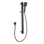 Square Black Sliding Shower Rail(ABS Handheld Shower)
