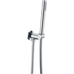 Chrome Shower Rail with Handheld Shower