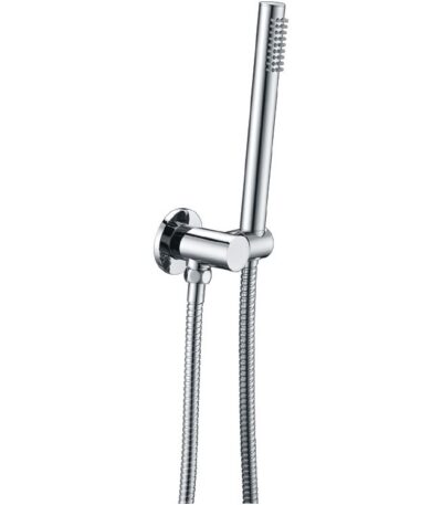 Chrome Shower Rail with Handheld Shower