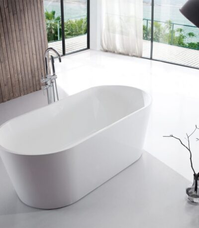 1500*750*580mm Shanty Gloss White Acrylic Freestanding Bathtub(waste & plug included)