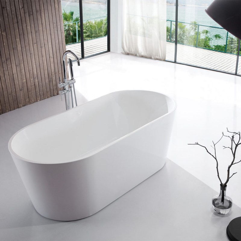 1500*750*580mm Shanty Gloss White Acrylic Freestanding Bathtub(waste & plug included) 1 1500*750*580mm Shanty Gloss White Acrylic Freestanding Bathtub(waste & plug included)