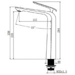 ESPERIA - Gunmetal Basin Mixer