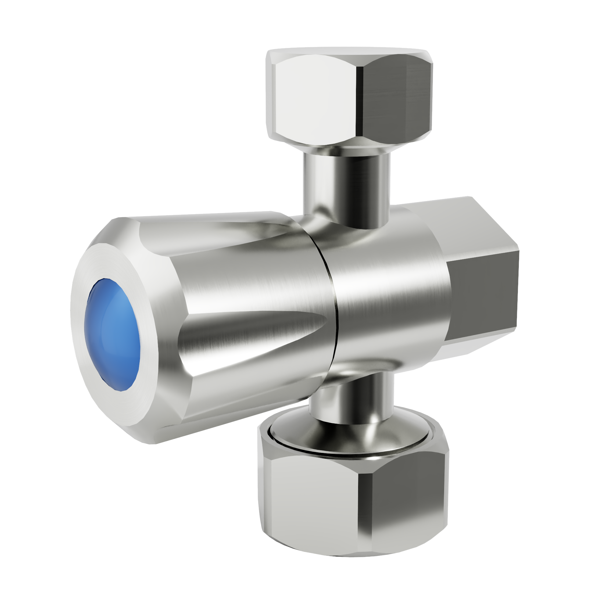 TH405.png Amoza DN15 15 x 15 x 20 mm 1/4 Turn C/D Three-Way Stop Tap - Image 1