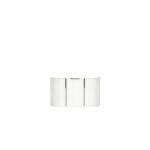 750mm Matte White Fluted Wall Hung Vanity 750*469*412mm