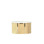 750mm Walnut Fluted Wall Hung Vanity 750*469*412mm