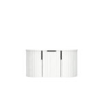 900mm Matte White Fluted Wall Hung Vanity 900*469*412mm
