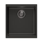 430x460x200mm Black Carysil Granite Single Bowl Kitchen Sink