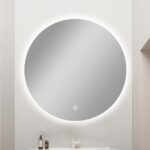 750mm Carysil Round 3 Color Lighting Backlit LED Mirror Touch Sensor Switch Defogger Pad