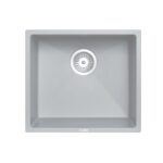 457x406mm Concrete Grey Carysil Granite Single Bowl Kitchen Sink