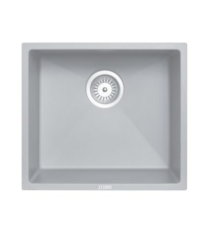 457x406mm Concrete Grey Carysil Granite Single Bowl Kitchen Sink