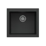 Black Carysil Maples N100U Granite Single Bowl Stone Kitchen Sink 540*473*241mm(Undermount only)