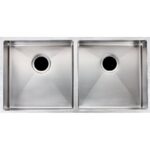 Round Corner Chrome Stainless Steel Handmade Single Bowl Kitchen Sink 865*440*200mm (ROUND EDGES)