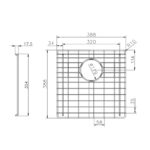 Stainless Steel Chrome Grid for TWM2(2pcs)