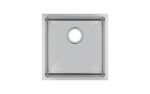 440x440x205mm Chrome Stainless Steel Single Bowl Kitchen Sink