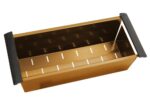 450x190x130mm Brushed Brass Stainless Kitchen Sink Colander