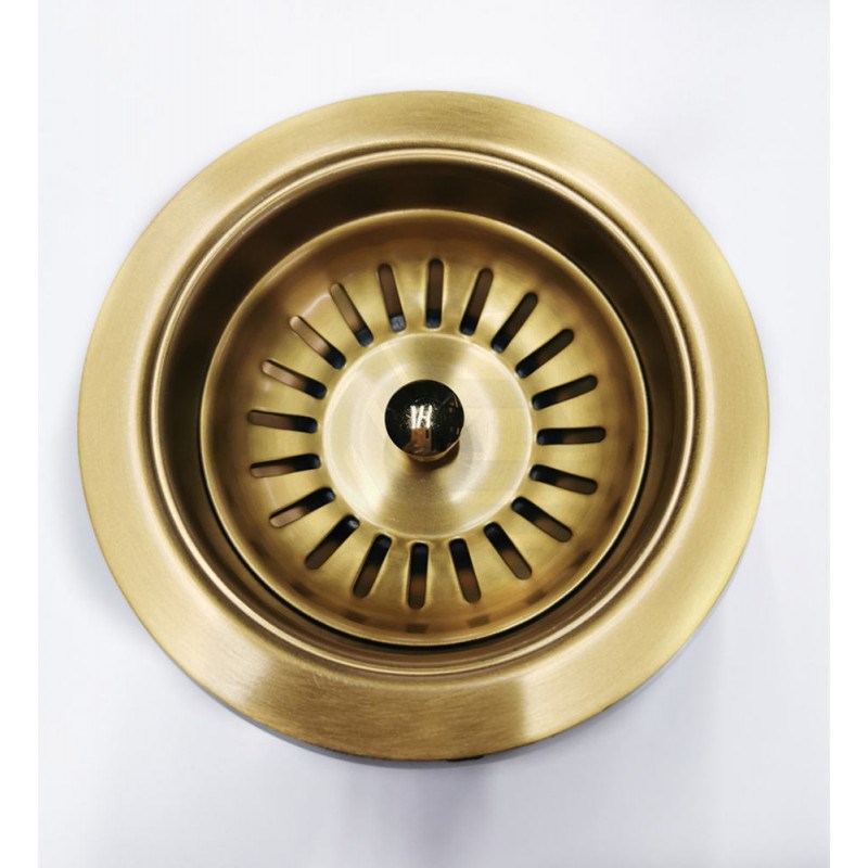 Brushed Brass Kitchen Sink Waste No Overflow 1 Brushed Brass Kitchen Sink Waste No Overflow