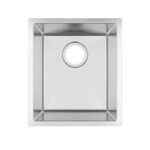 380x440x200mm Chrome Stainless Steel Single Bowl Kitchen Sink
