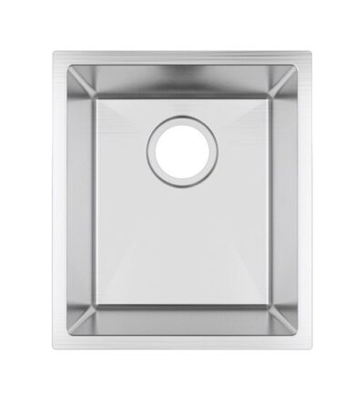 380x440x200mm Chrome Stainless Steel Single Bowl Kitchen Sink