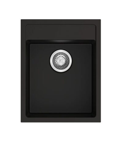 Black Carysil Waltz 400 Grainte Single Bowl Stone Kitchen Sink 400*500*200mm