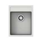 White Carysil Waltz 400 Grainte Single Bowl Stone Kitchen Sink 400*500*200mm