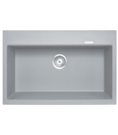 780x510x220mm Concrete Grey Carysil Granite Single Bowl Kitchen Sink