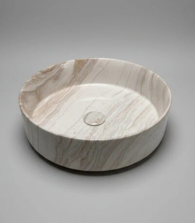 400*400*130mm Gloss Stone Marble Above Counter Basin(32mm Nonoverflow)
