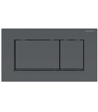 Sigma30 Matte Black with Black Trim ABS Dual Flush/Access Plate(Square Button)